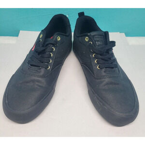 Levis Levi's Womens 7 Naya Casual Low Sneakers 52959738 Black Fabric Lace Up